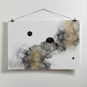 Art Prints of ALCOHOL INK Galaxy abstract