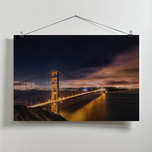 Art Prints of Golden Gate to Stars