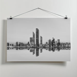 Art Prints of Abu Dhabi Urban Reflection