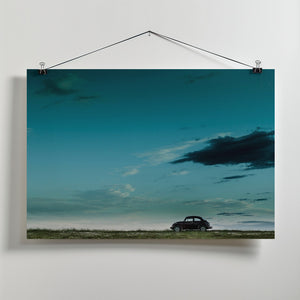 Art Prints of The Red VW Beetle