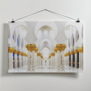 Art Prints of White and Gold