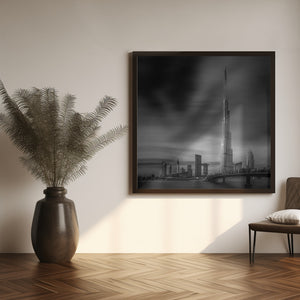 Art Prints of Dubai Downtown Cityscape, Dubai, UAE.