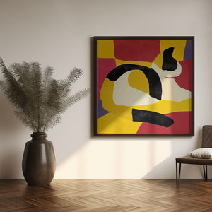 Art Prints of Mosaic cat painting