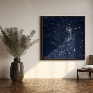 Art Prints of Starry Jellyfish