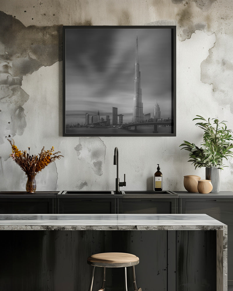 Art Prints of Dubai Downtown Cityscape, Dubai, UAE.