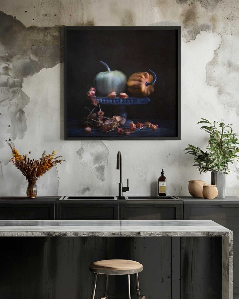 Pumpkin & Chinese Lanterns