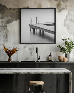 Art Prints of A jetty in a lake