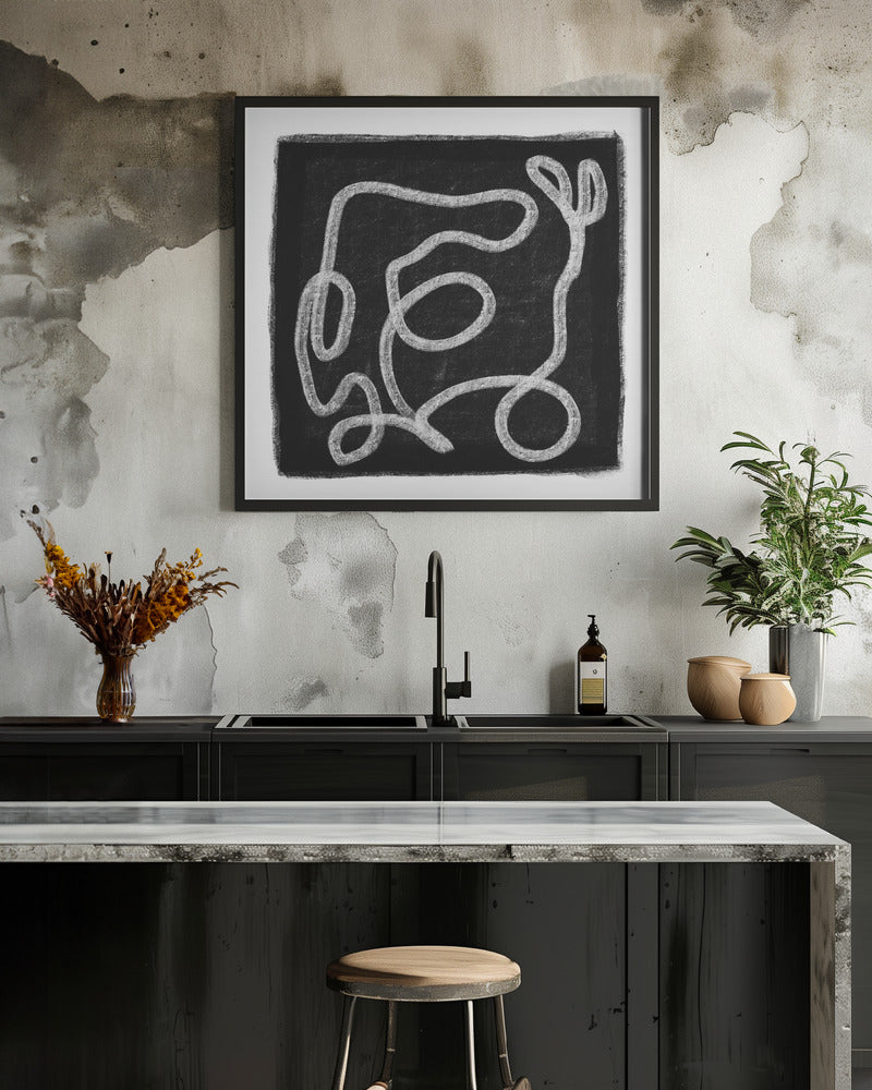 Black Scribble Lines 1