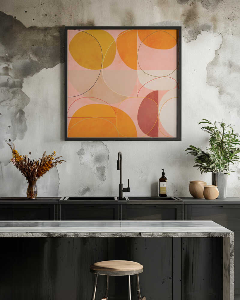 Mid Century Curry Yellow Blush Spring