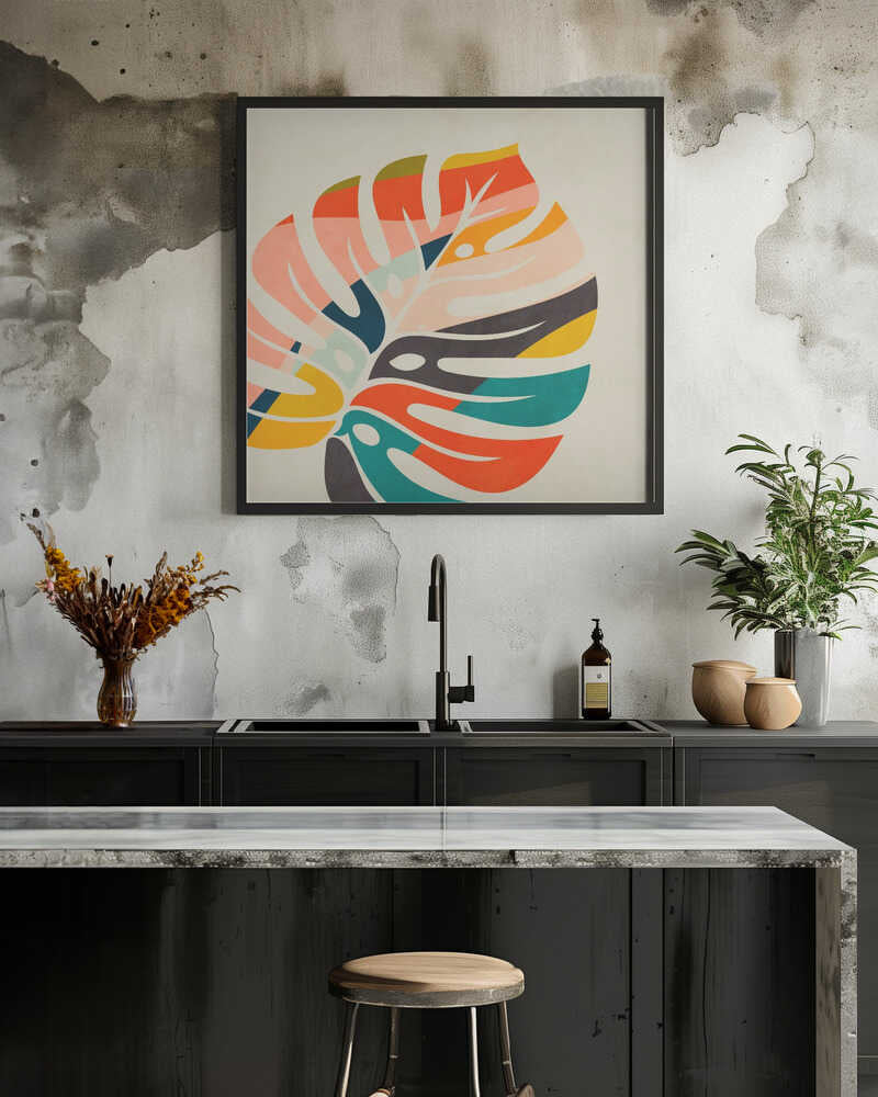 Monstera Leave colorful