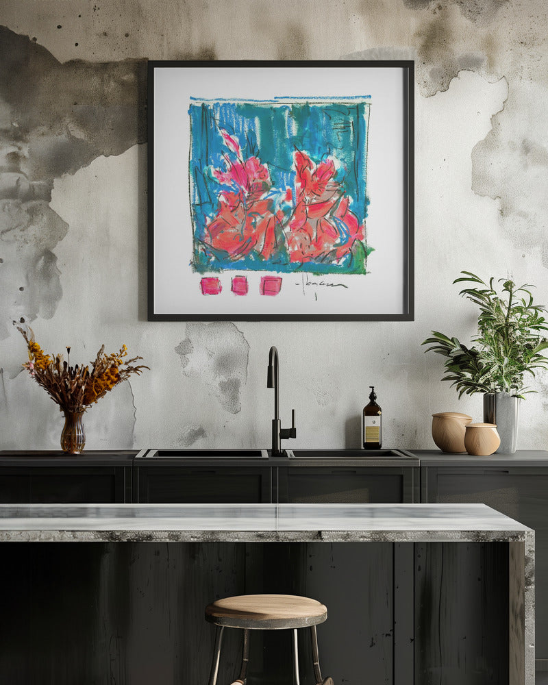 Pink Blossoms Abstract