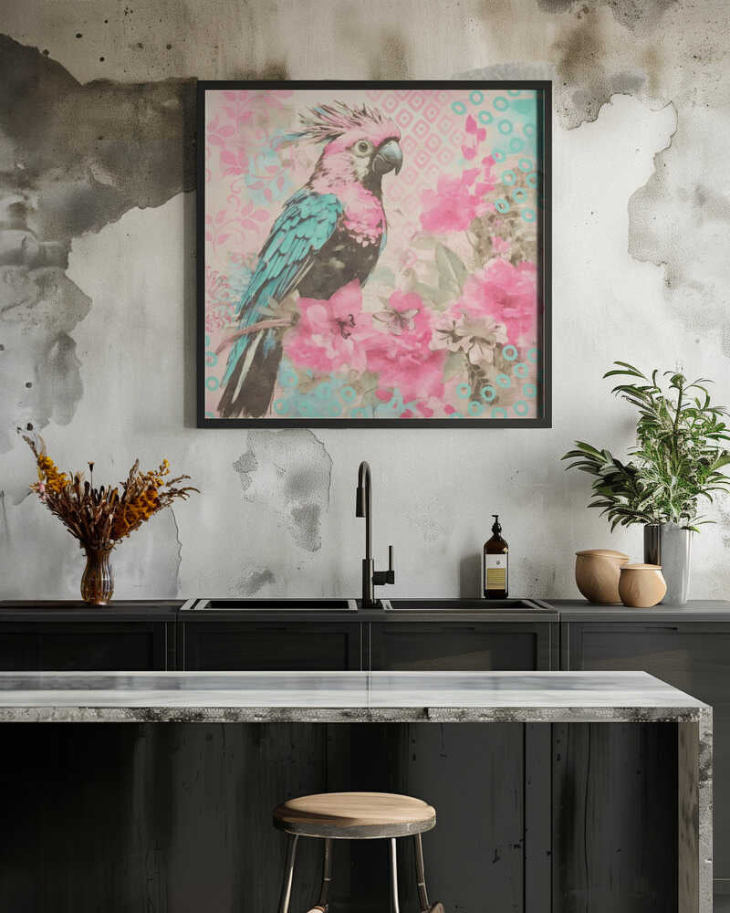 Cockatoos Pastel Garden