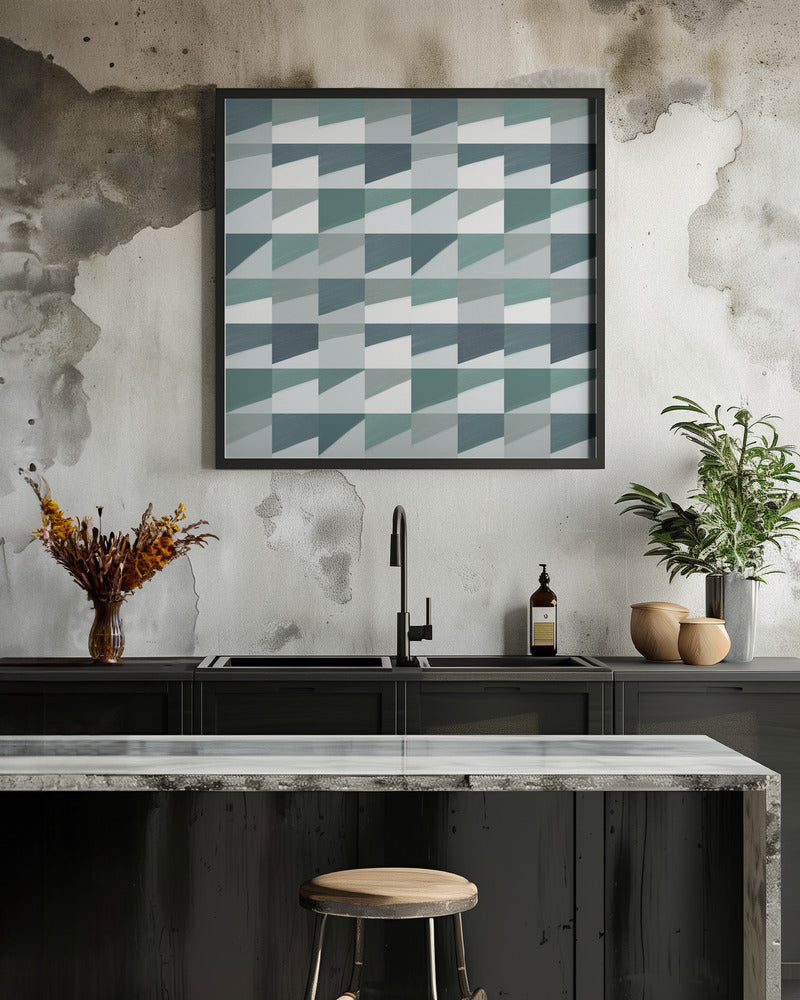 Mid Century Grid Pattern Seven