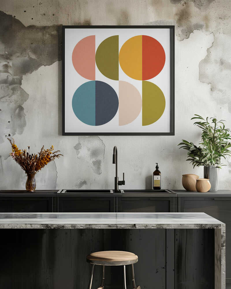 Mid Century Geometric Color Play 2