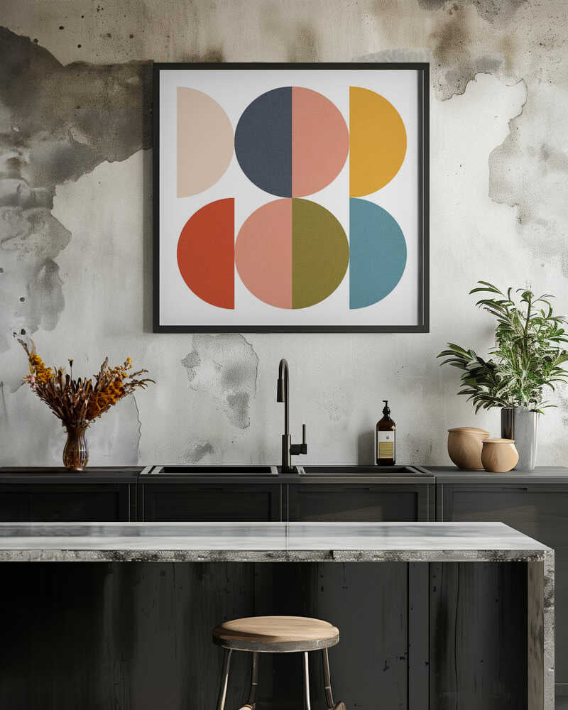 Mid Century Geometric Color Play 1