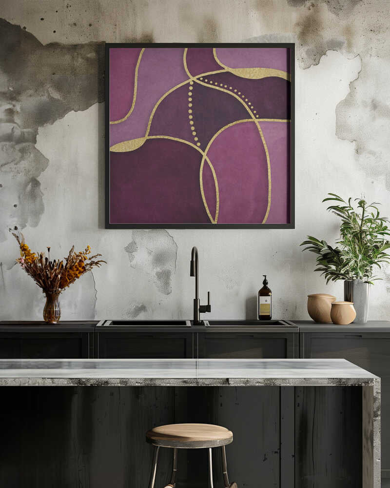 Calm Shapes Pink Gold