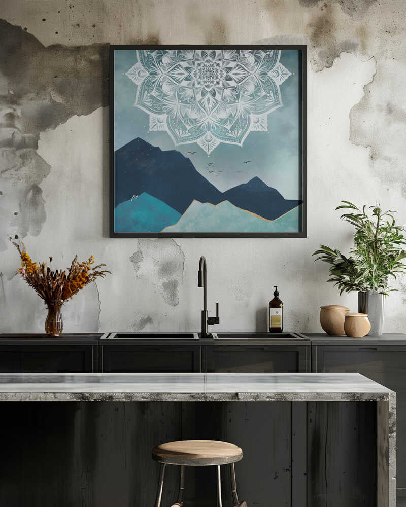 Mandala and mountains