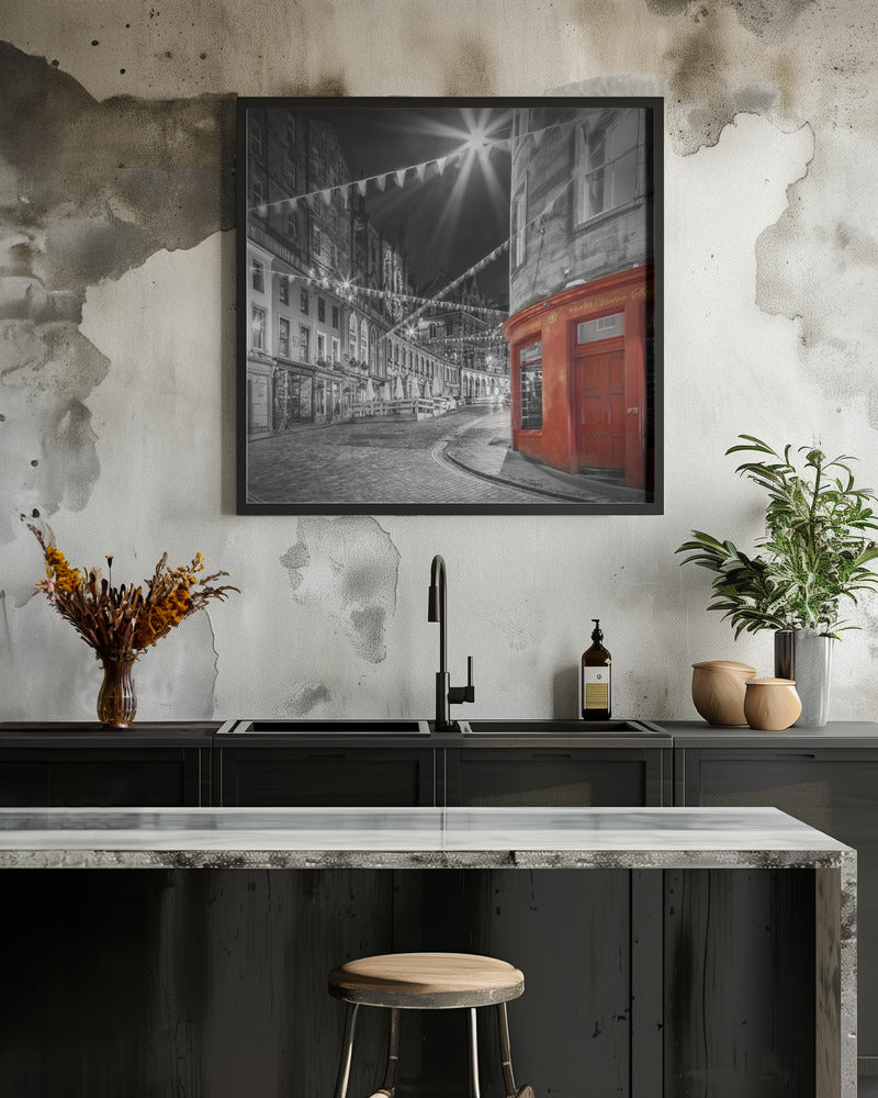 Charming evening impression at West Bow, Victoria Street - Colorkey