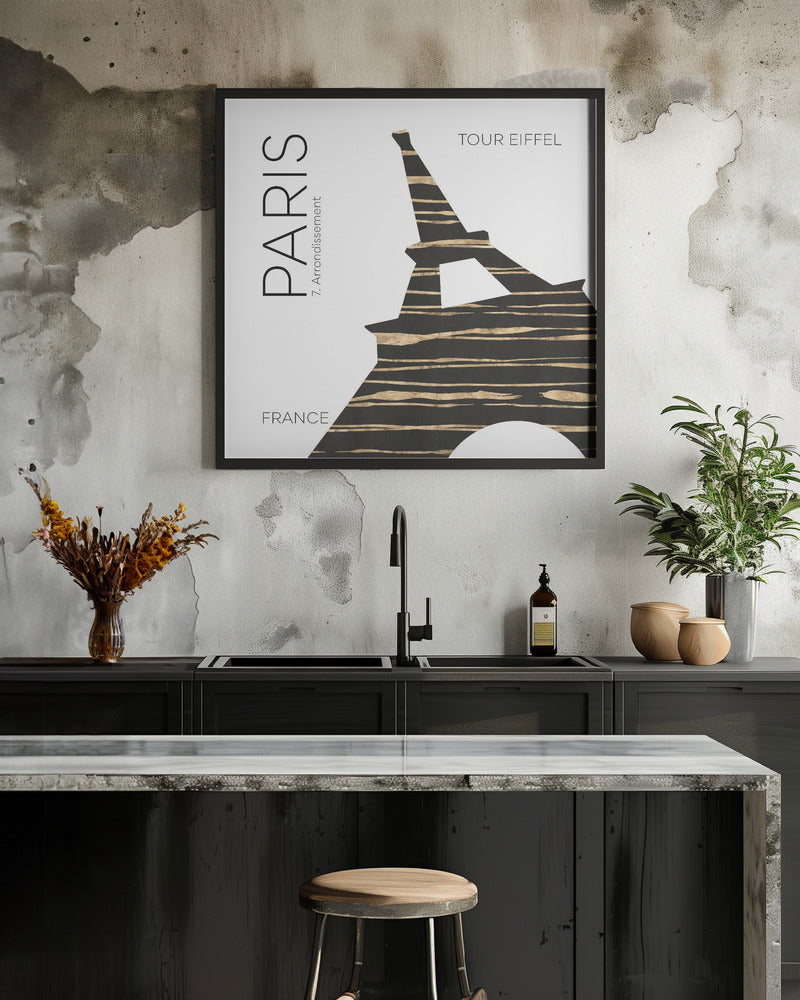 Art Prints of Urban Art PARIS Eiffel Tower