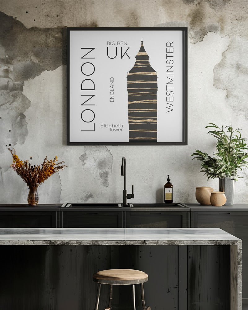 Art Prints of Urban Art LONDON Big Ben