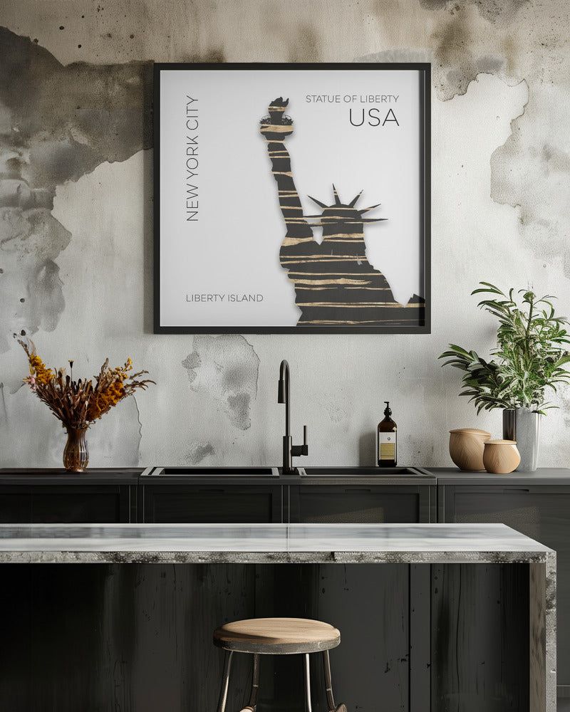 Art Prints of Urban Art NYC Statue of Liberty