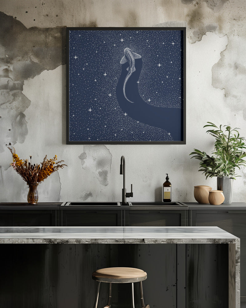 Art Prints of Leopard Shark In Cosmos