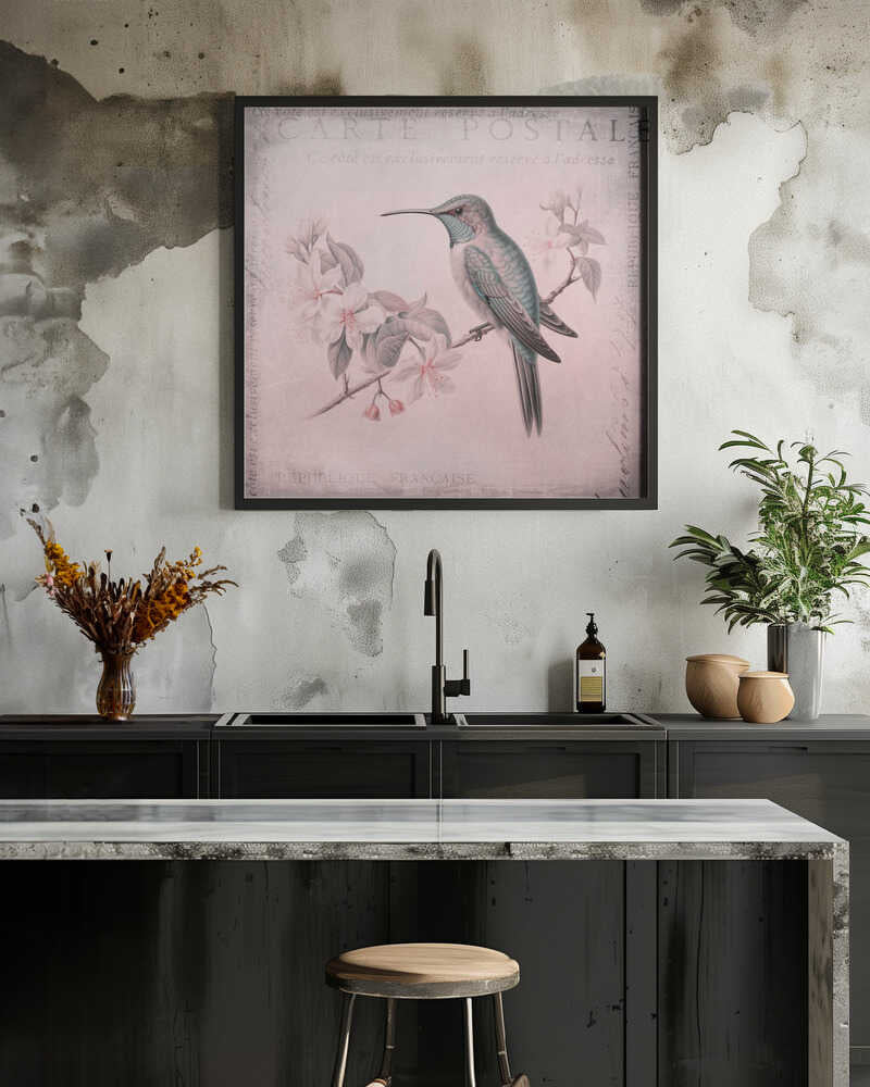 Hummingbird Romance Pastel Pink
