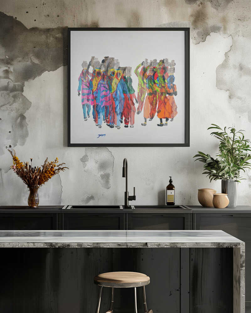 Women Carrying Water Buckets