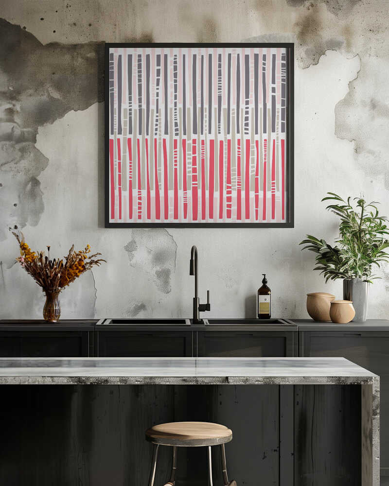 City life geometrics beams pearl pink pattern