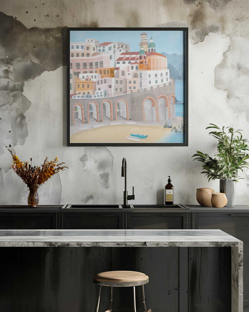 Atrani on the Amalfi coast, Italy by Artist Carla Daly