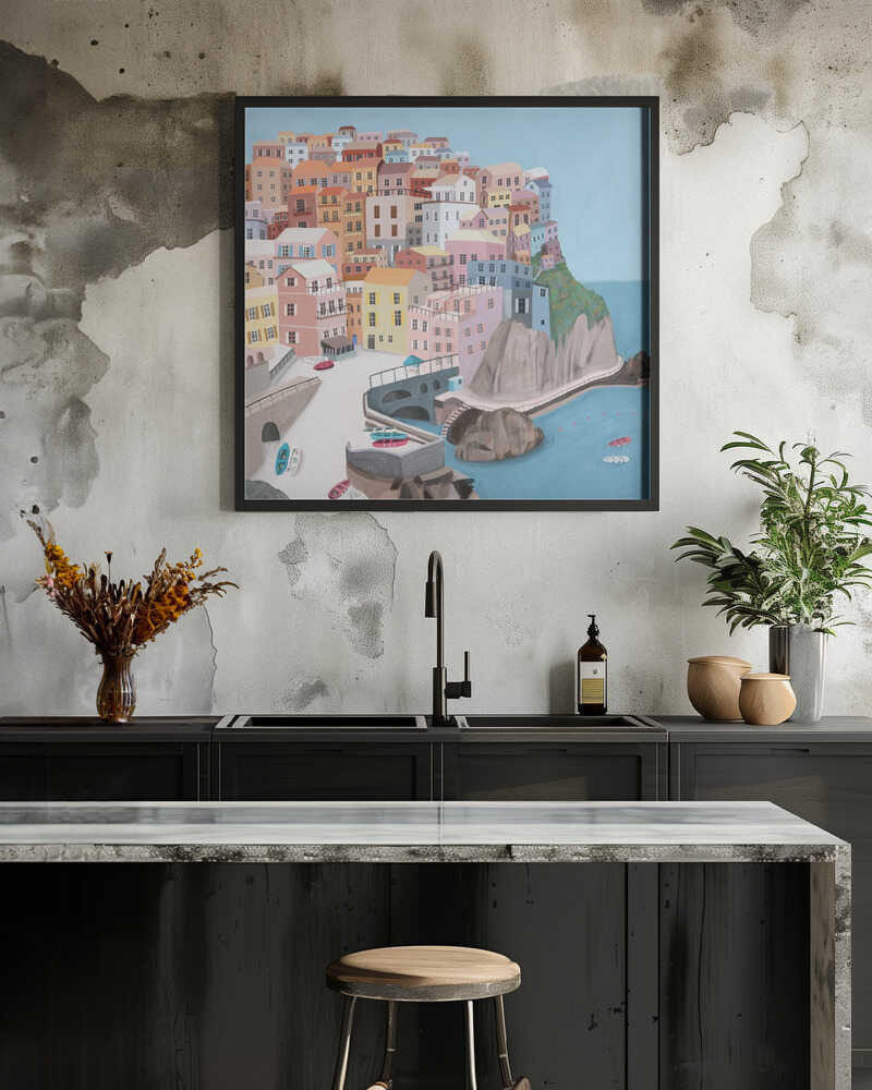 Manarola, Italy by Artist Carla Daly