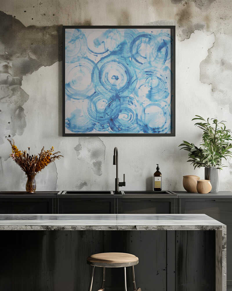 Rippling Blue Circles