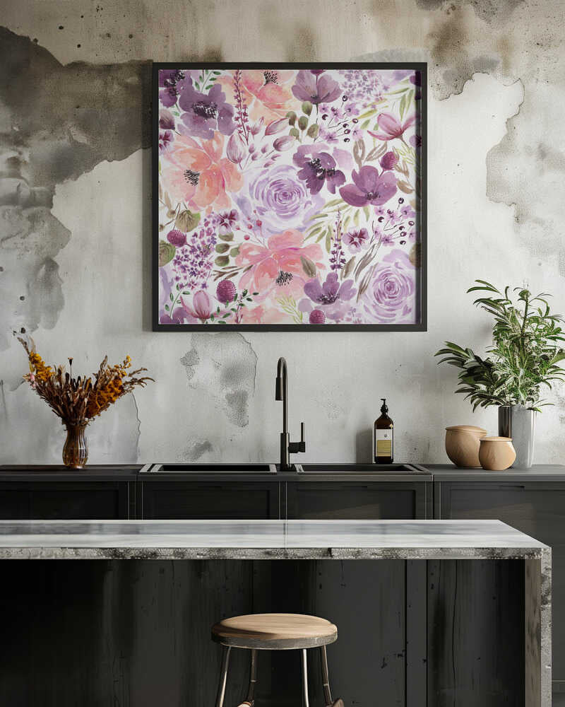 Floral Chaos Watercolor Pattern