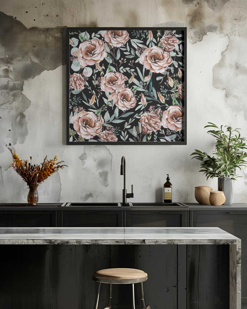 Floral Explosion Black