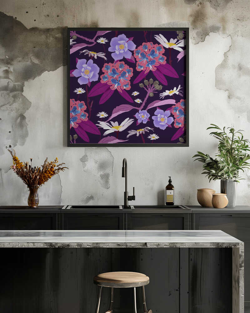 Rhododendrons and daisies