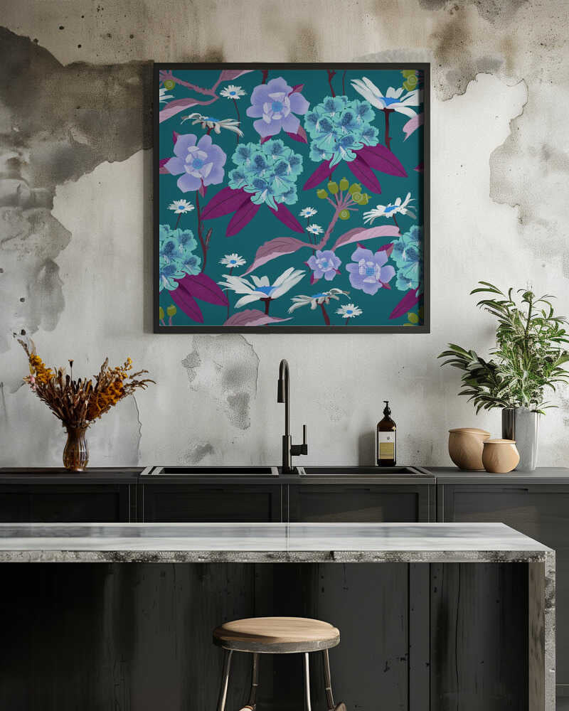 Rhododendrons and daisies