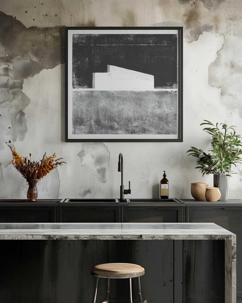 Barn On Field No2 Art Print