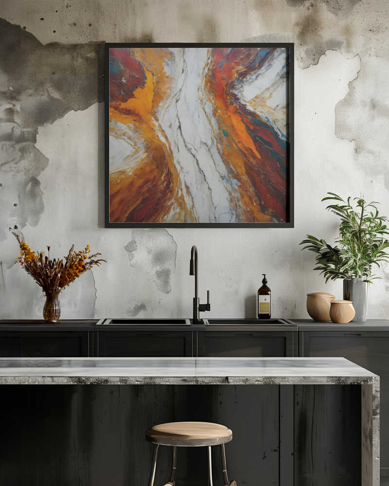 Fiery Orange And Red Hues