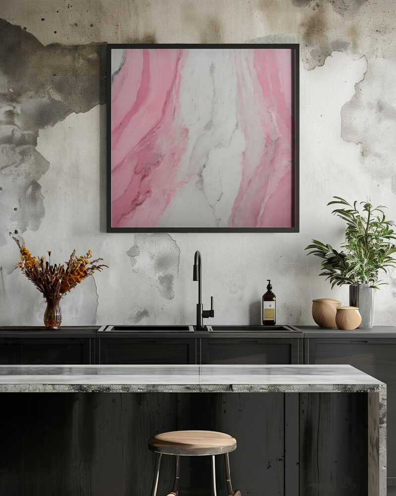 Pink Marble Waves