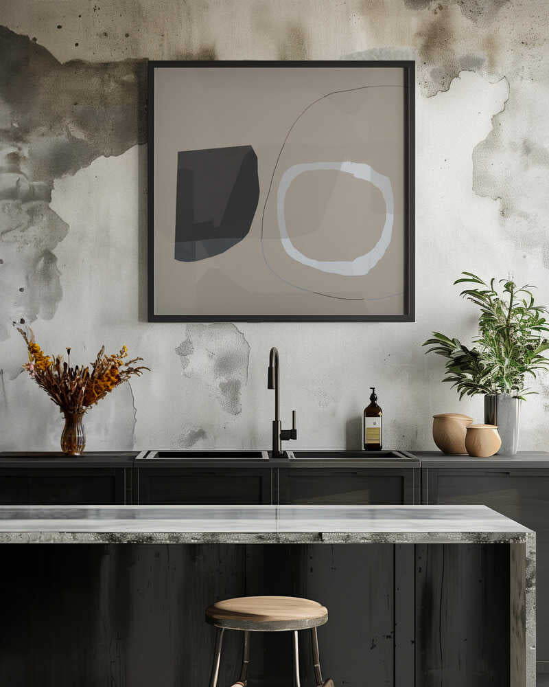 Neutral Shapes Abstract No 1