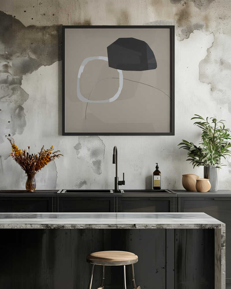 Neutral Shapes Abstract No 3