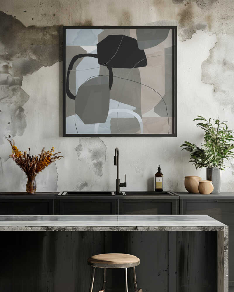 Neutral Shapes Abstract No 5