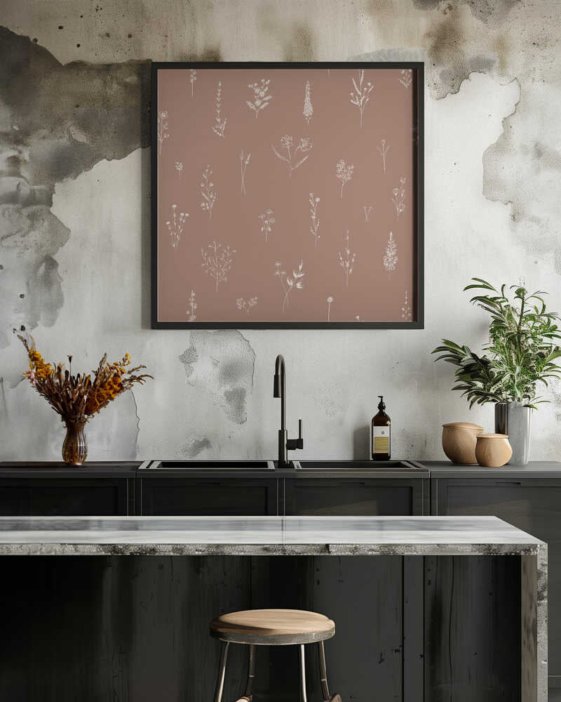 White Wildflowers Pattern