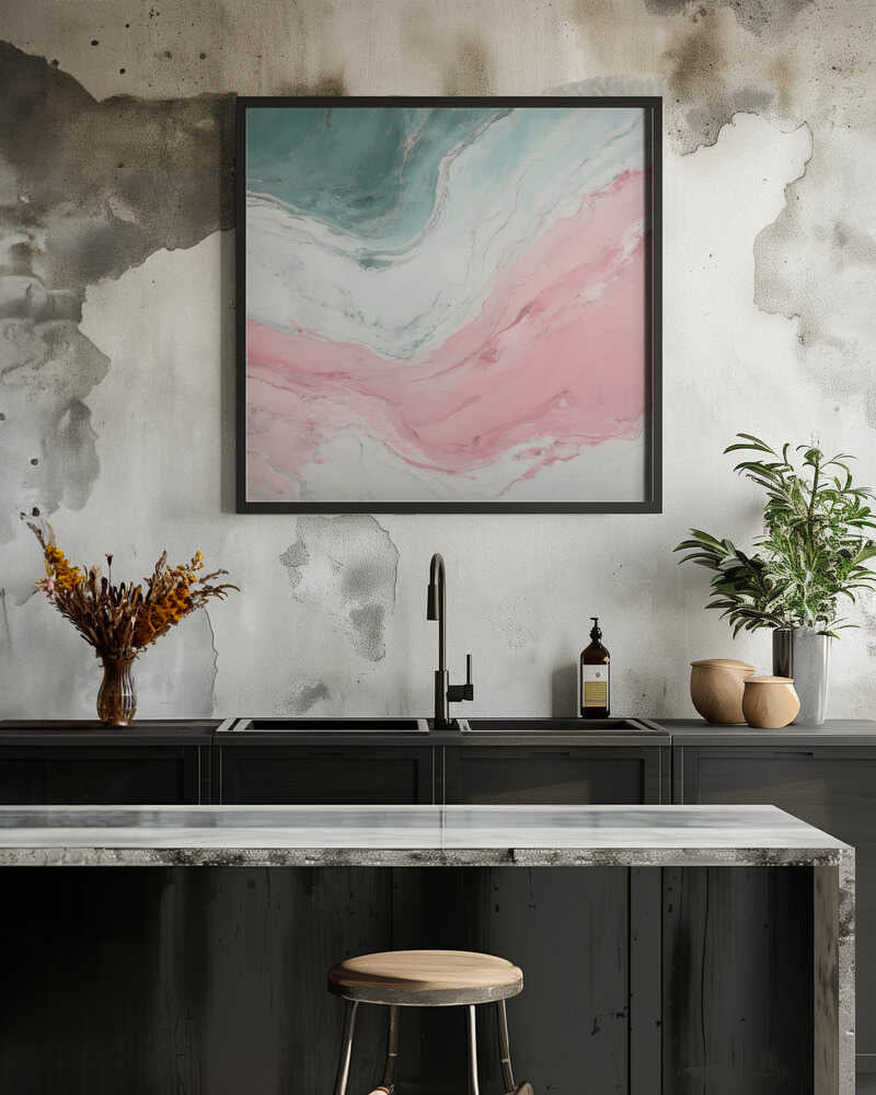 Green and Pink Marble