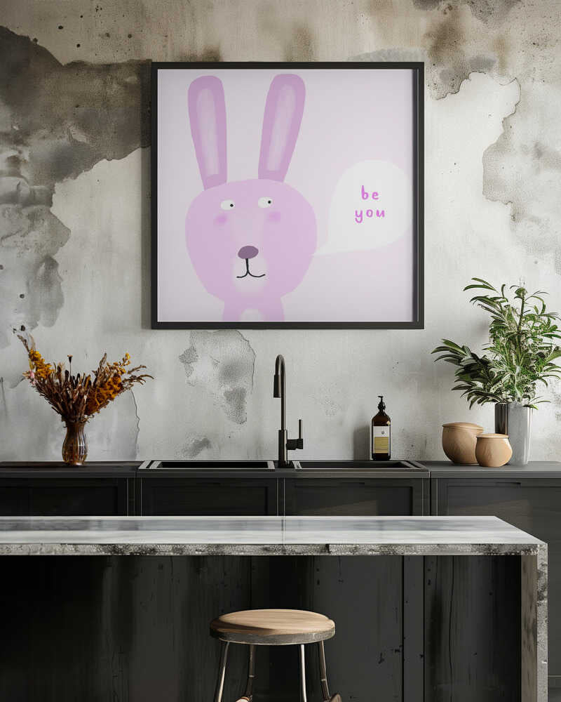 Dal 406b Rabbit Be You Whitebackground 30x40