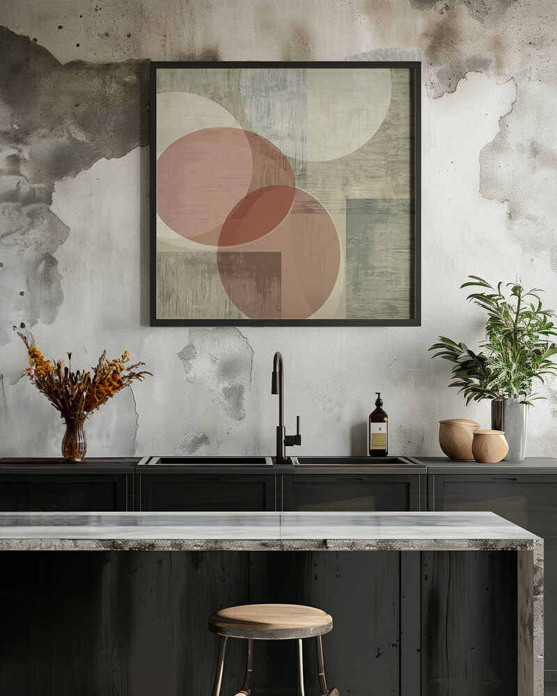 Modern Mocha Abstract Shapes 2