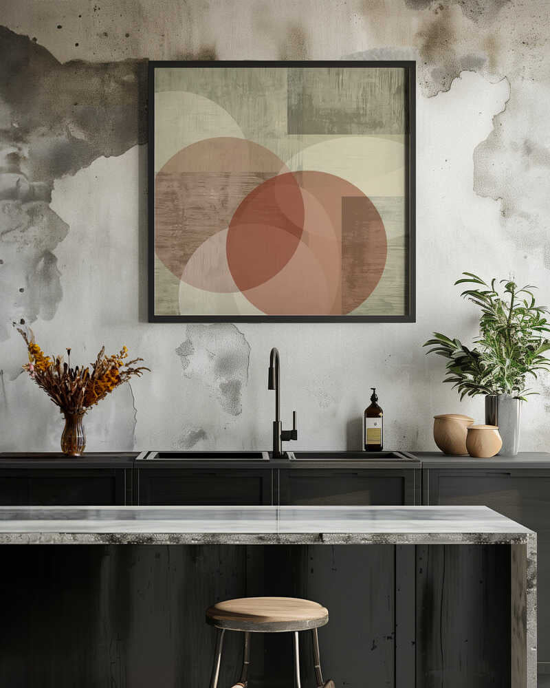 Modern Mocha Abstract Shapes 3