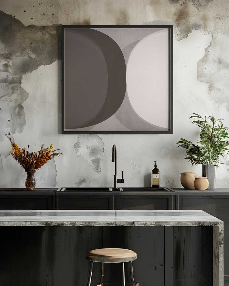 Modern Mocha Abstract Shapes 3