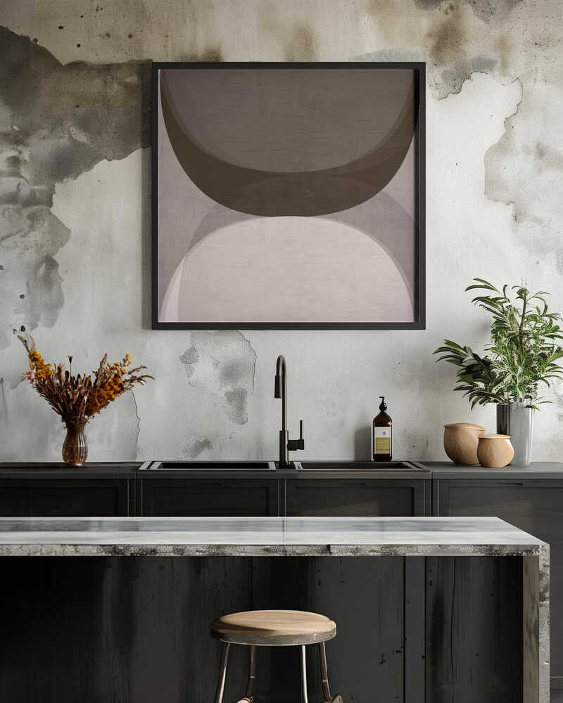 Modern Mocha Abstract Shapes 2