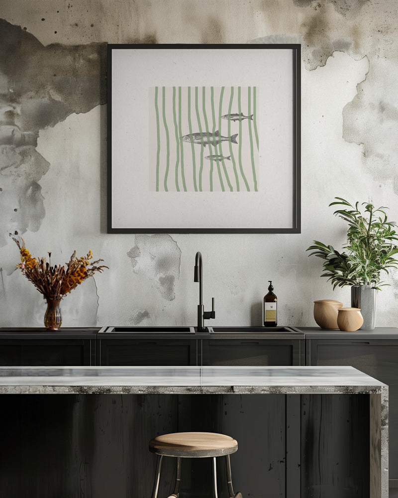 Fish in Striped Waves